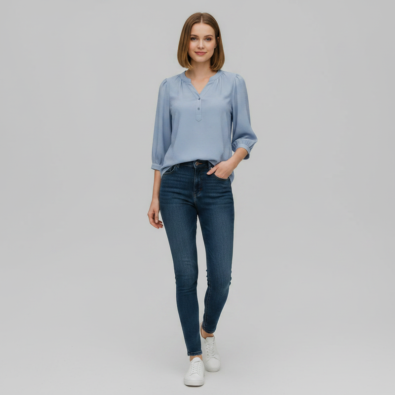 Camicetta Elegante Donna Patchwork in Seta | Camicette Donna