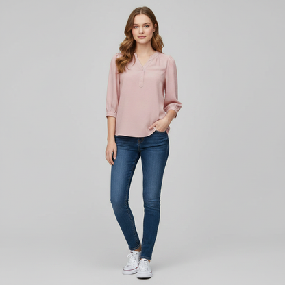 Camicetta Elegante Donna Patchwork in Seta | Camicette Donna