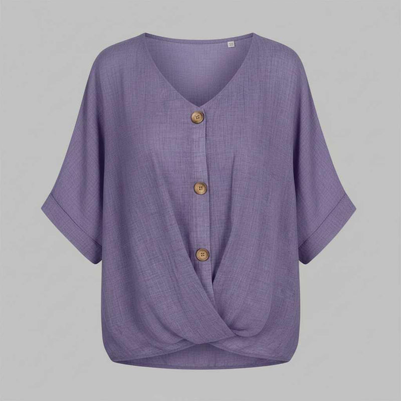 Camicetta Elegante Donna Scollo a V | Camicie Donna Fashion