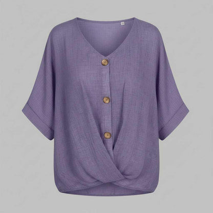 Camicetta Elegante Donna Scollo a V | Camicie Donna Fashion