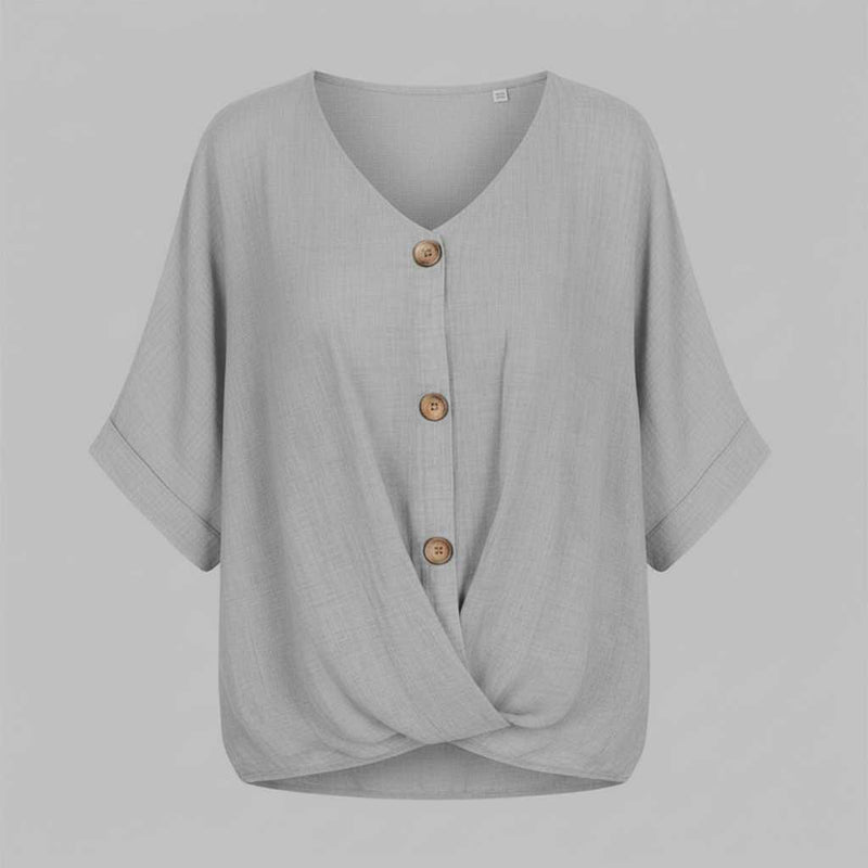 Camicetta Elegante Donna Scollo a V | Camicie Donna Fashion