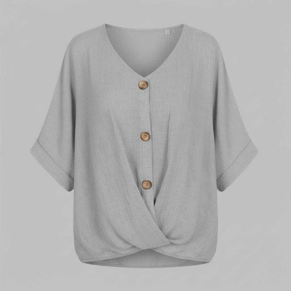 Camicetta Elegante Donna Scollo a V | Camicie Donna Fashion