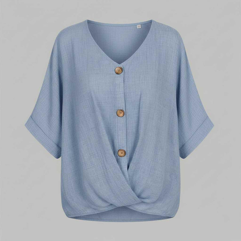Camicetta Elegante Donna Scollo a V | Camicie Donna Fashion