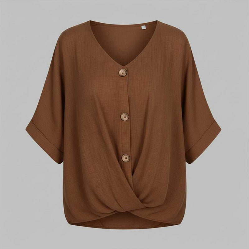 Camicetta Elegante Donna Scollo a V | Camicie Donna Fashion