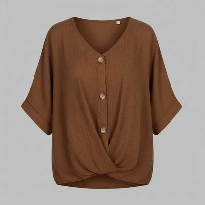 Camicetta Elegante Donna Scollo a V | Camicie Donna Fashion