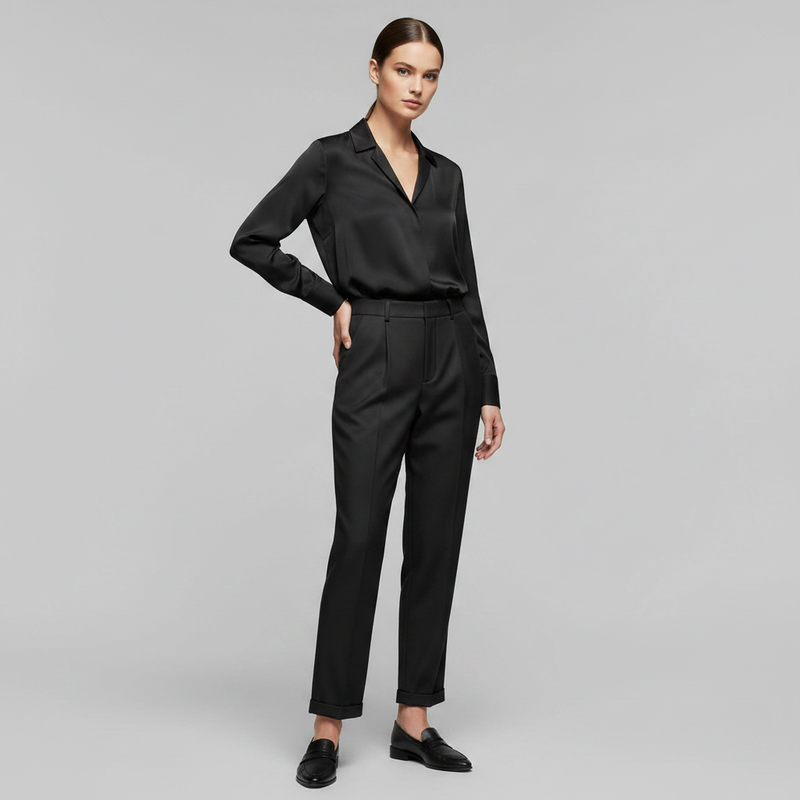 Pantaloni Aderenti Donna Eleganti A Vita Alta | Pantaloni da Ufficio