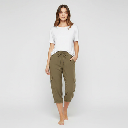 Pantaloni Donna Jana | Casual con Polsini e Tasche