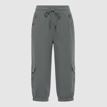 Pantaloni Donna Jana | Casual con Polsini e Tasche