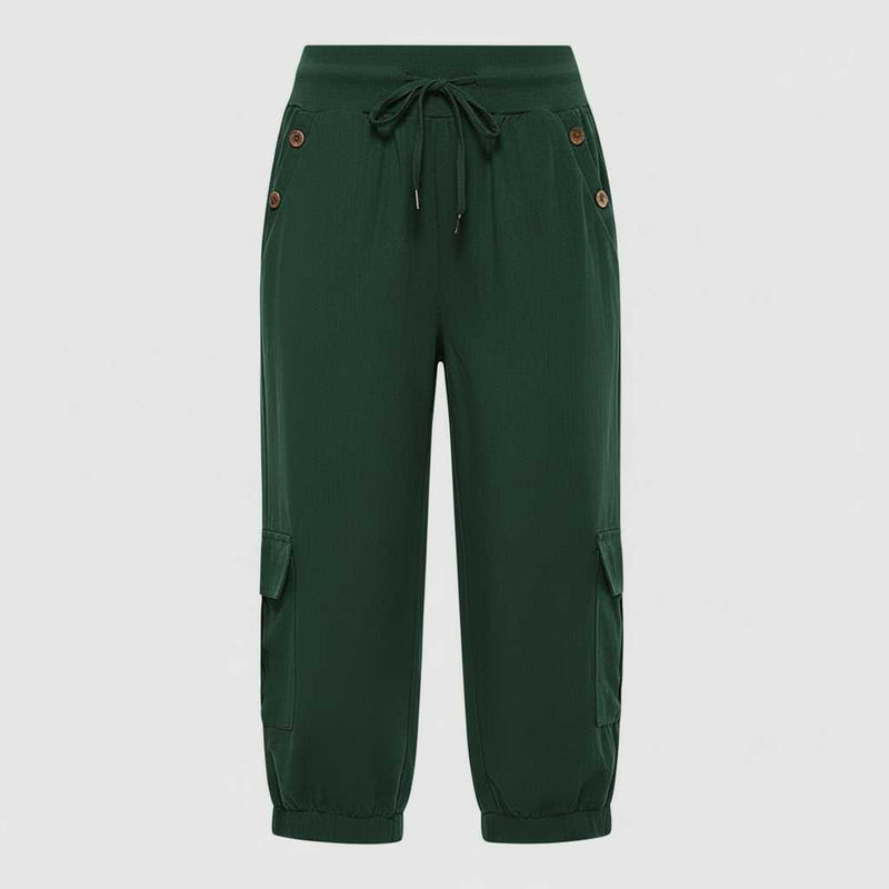 Pantaloni Donna Jana | Casual con Polsini e Tasche