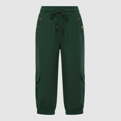 Pantaloni Donna Jana | Casual con Polsini e Tasche