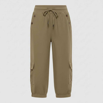Pantaloni Donna Jana | Casual con Polsini e Tasche