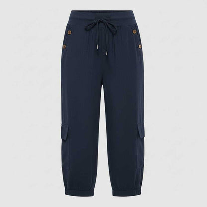 Pantaloni Donna Jana | Casual con Polsini e Tasche