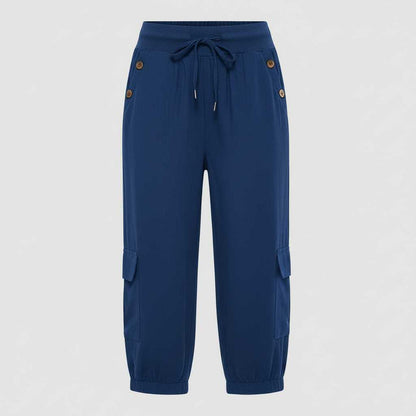 Pantaloni Donna Jana | Casual con Polsini e Tasche