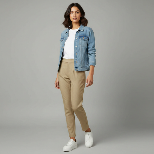 Pantaloni Eleganti Donna Bianca | Moda Femminile