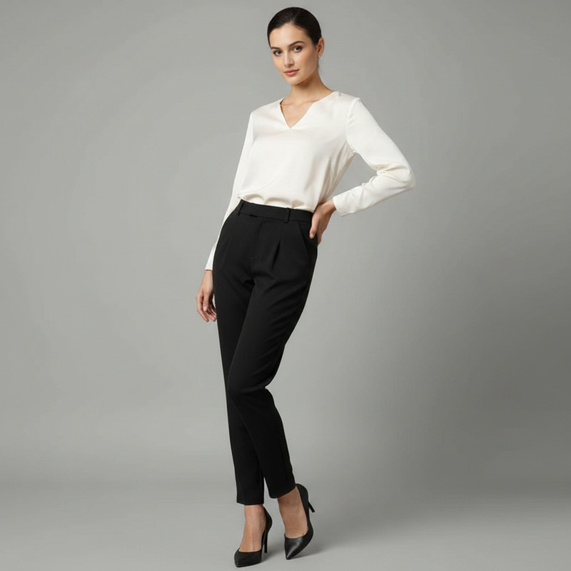 Pantaloni Eleganti Donna Bianca | Moda Femminile