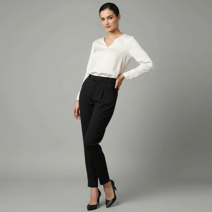 Pantaloni Eleganti Donna Bianca | Moda Femminile